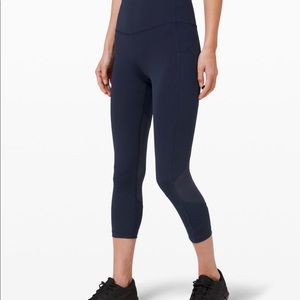 Lulu lemon navy leggings size 6
